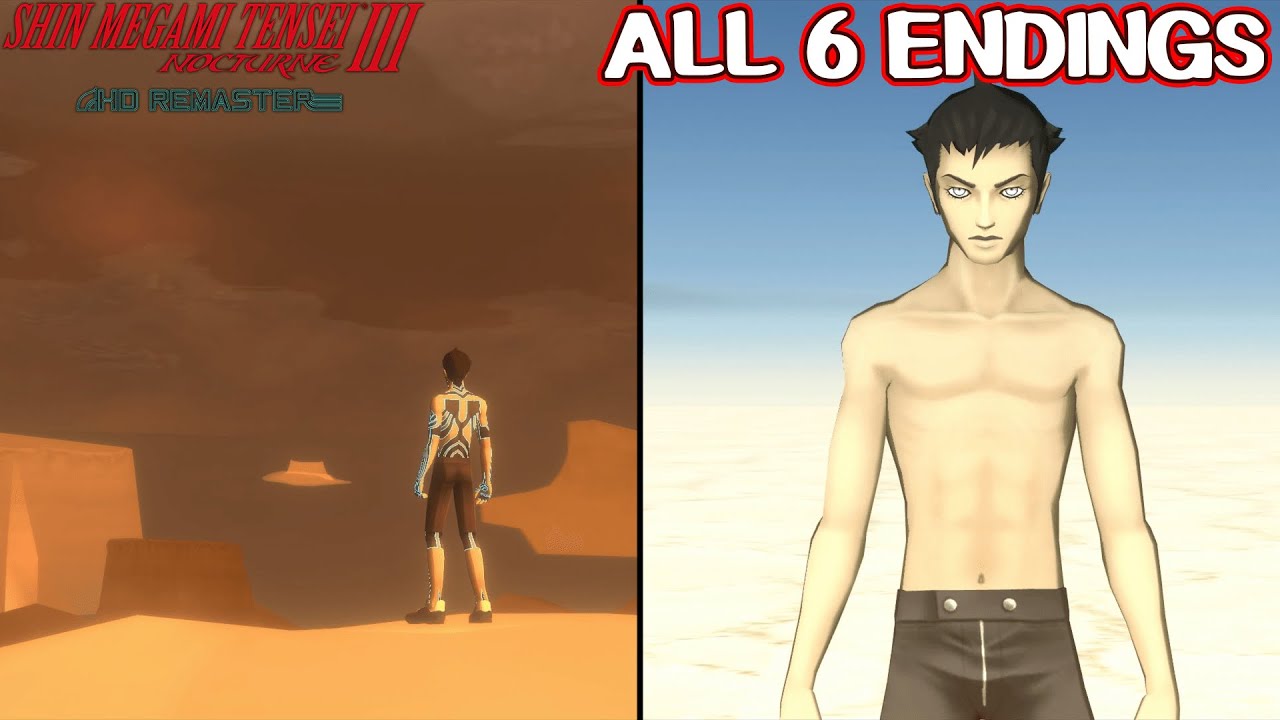 All Endings - Shin Megami Tensei 3 Nocturne HD Remaster