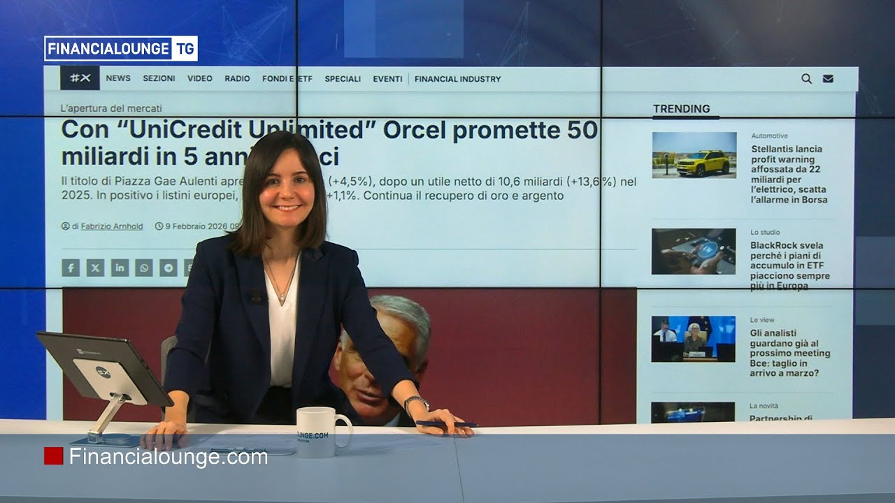 UniCredit e St brillano a Piazza Affari, effetto Takaichi, Musk e la Luna