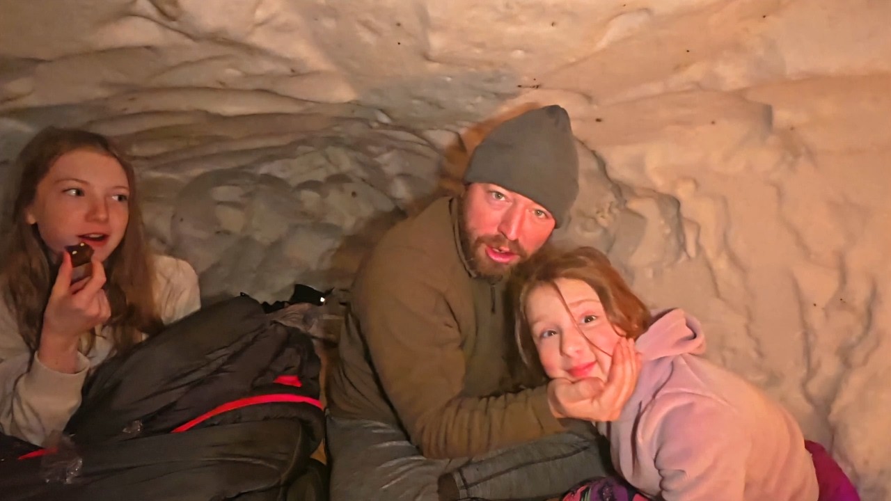 Snow Cave Camping With My Daughters