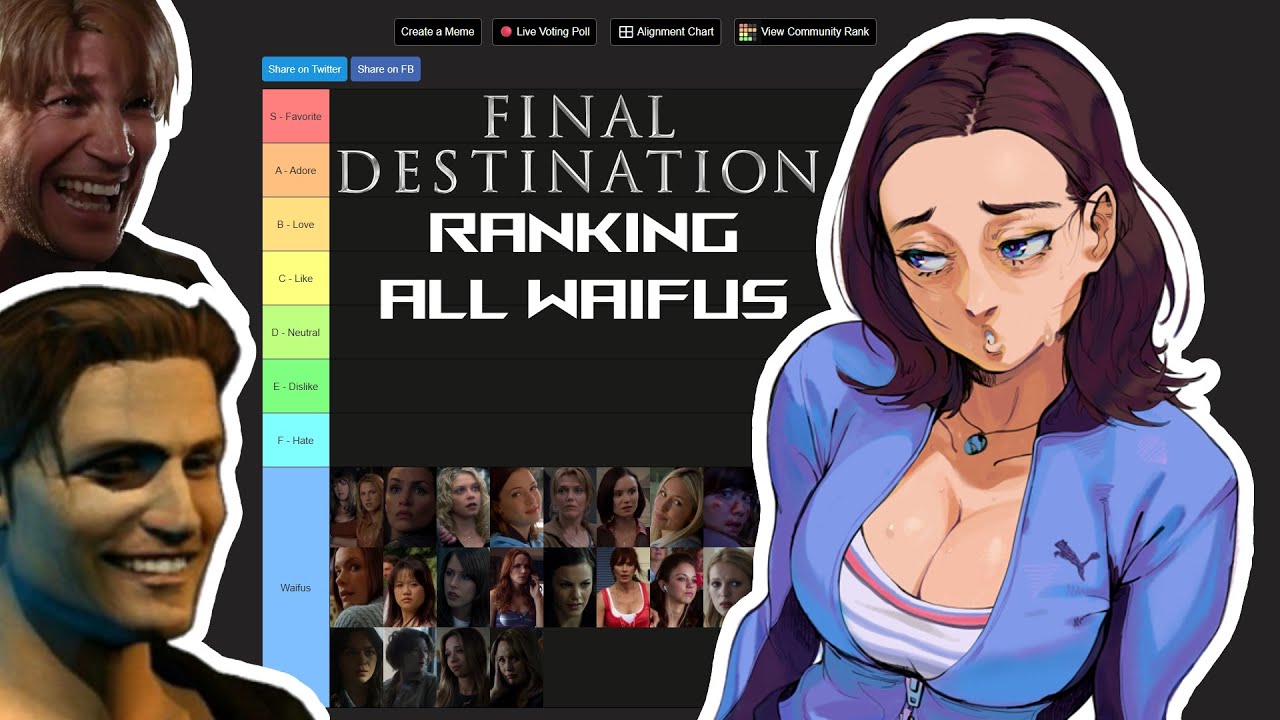 Ranking All Final Destination Waifus