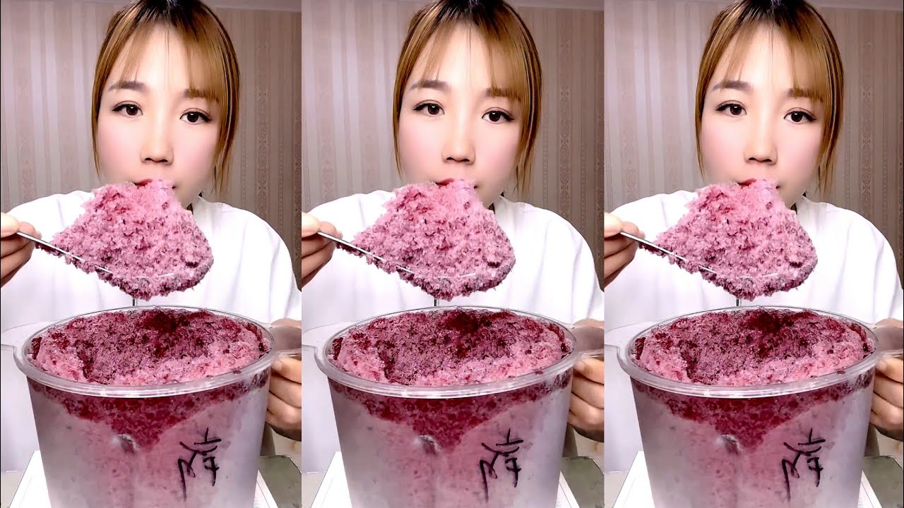 ASMR SHAVED ICE EATING QIAN