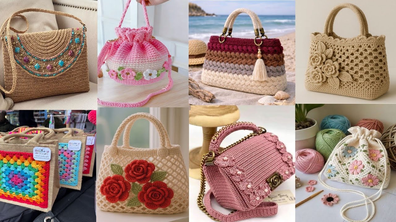 Latest Crochet Handbag Designs || Handmade Crochet Bags Ideas || Easy & Elegant Bag Collection 2026