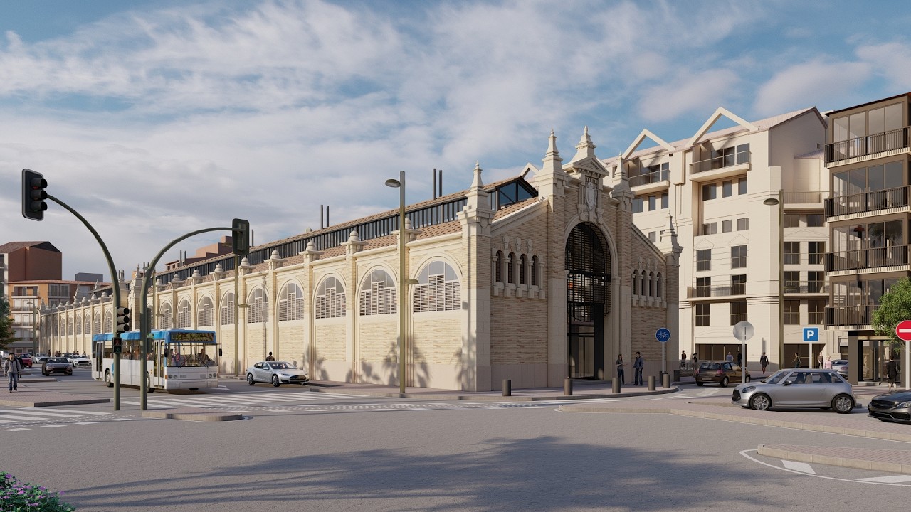 REPRESENTACIÓN GRÁFICA DE LA REHABILITACIÓN DEL MERCADO DE VERÓNICAS EN MURCIA