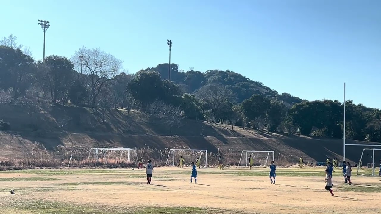 一年生大会県予選リーグFC fuji対フォンテ静岡（後半）1-2 結果3-3引分け