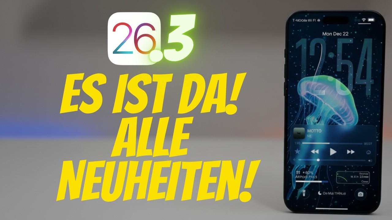 iOS 26.3 IST DA 🚨 WICHTIGE Fehlerbehebungen, RAM, Kamera und Neuerungen!