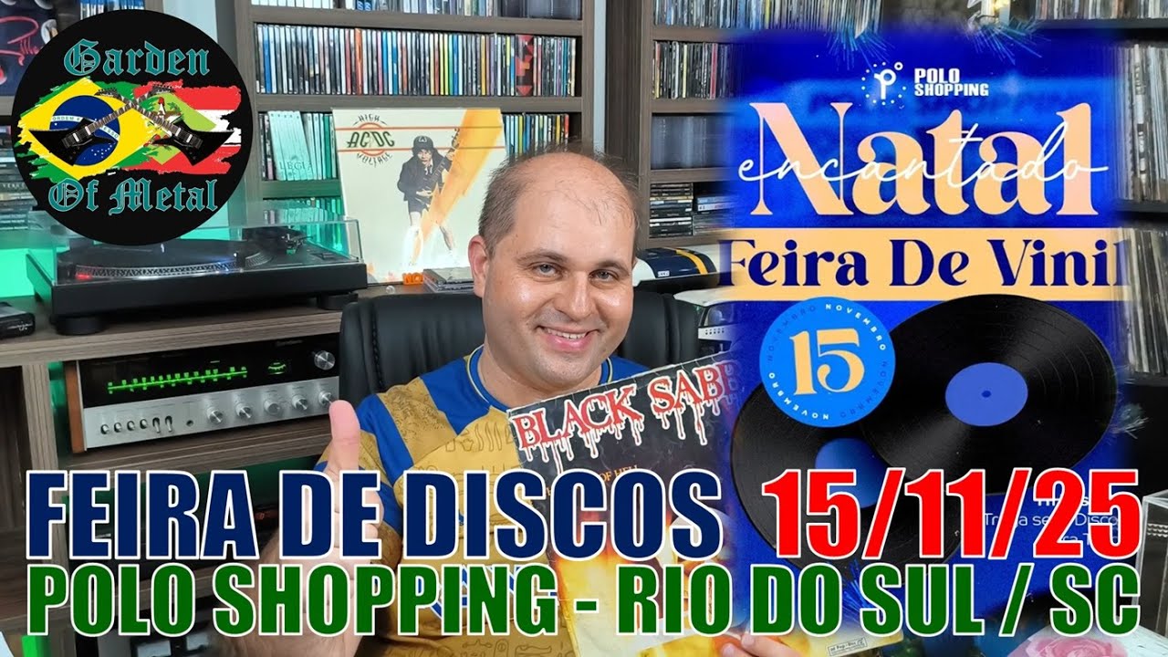 Garden of Metal #083 | Feira de Discos em Rio do Sul - Polo Shopping 15/11/25 #colecionadoresdevinil