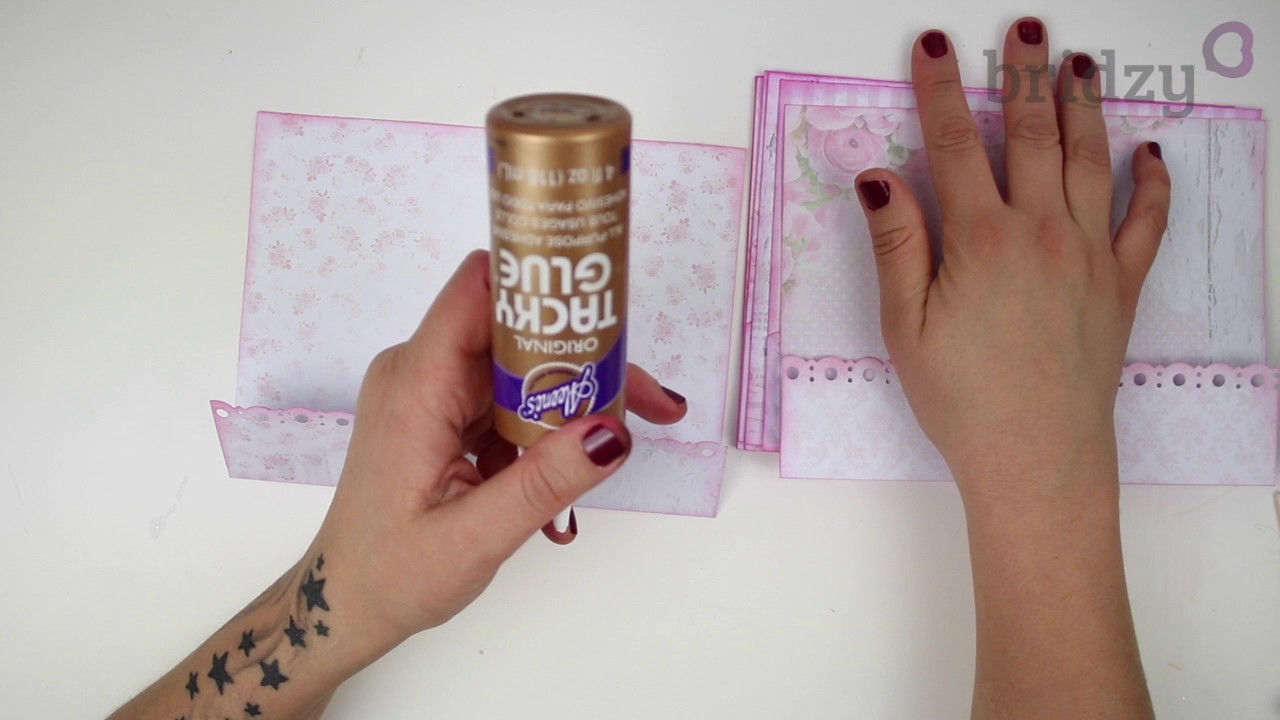 Cómo hacer un libro de firmas con fotos para la boda - Tutorial DIY - Scrapbooking
