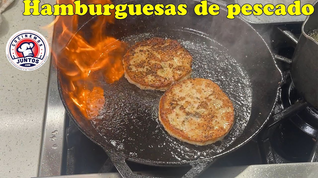 Asi preparo mis hamburguesas de pescado y quedan Fabulosas.
