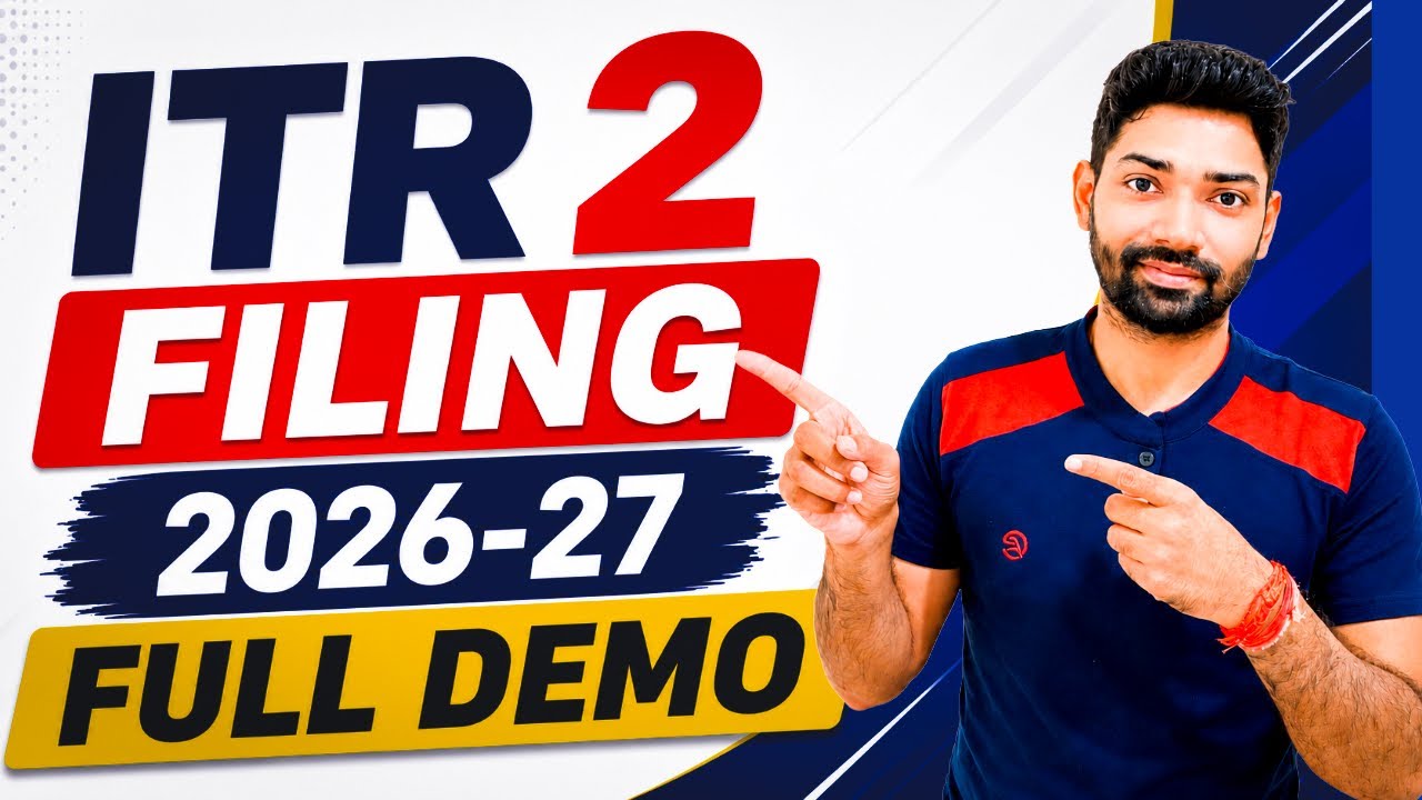 ITR 2 filing online 2026-27 Full Demo | ITR for Capital Gain on Stock/MF | How to file ITR 2 online