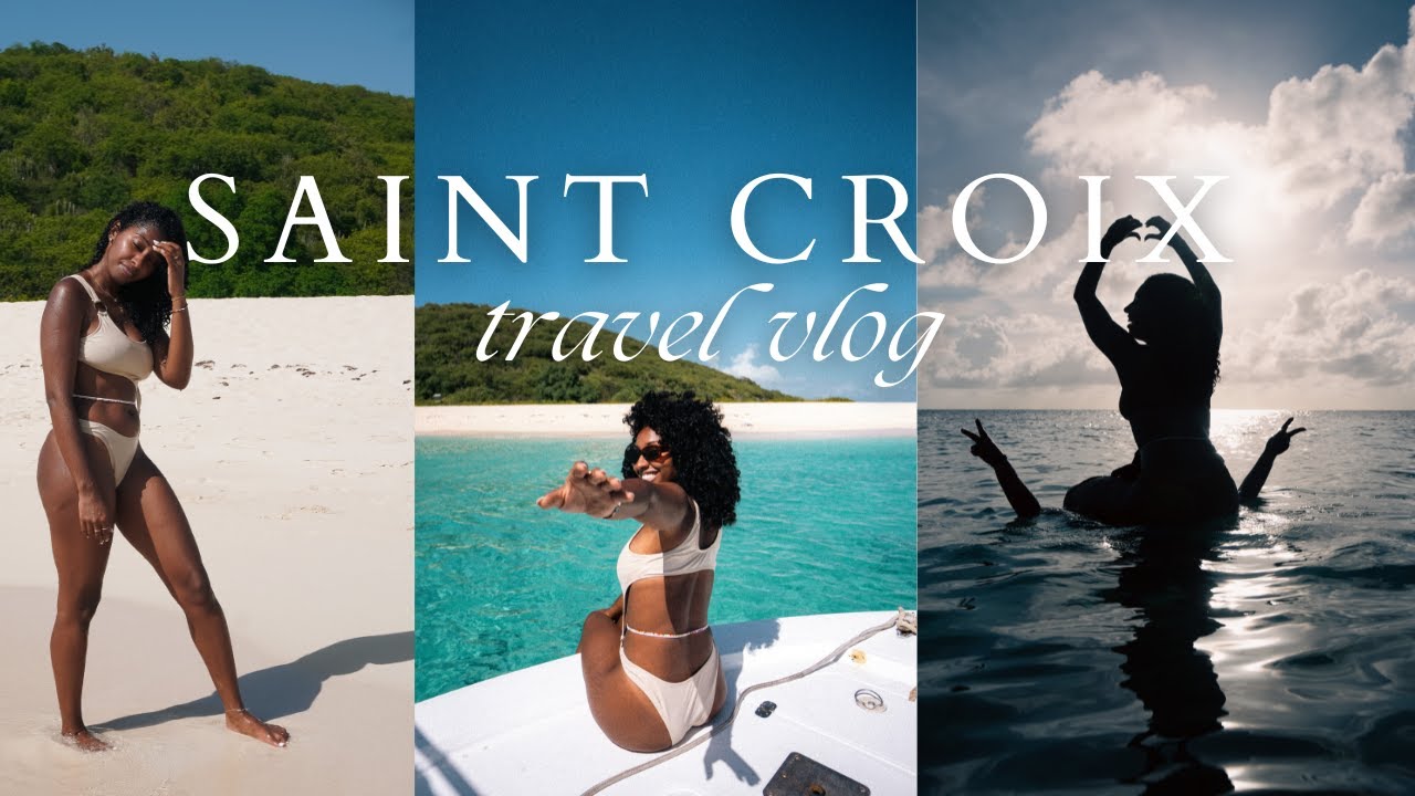 travel vlog | visiting St. Croix, vacation prep, & taking a boat to Buck Island !