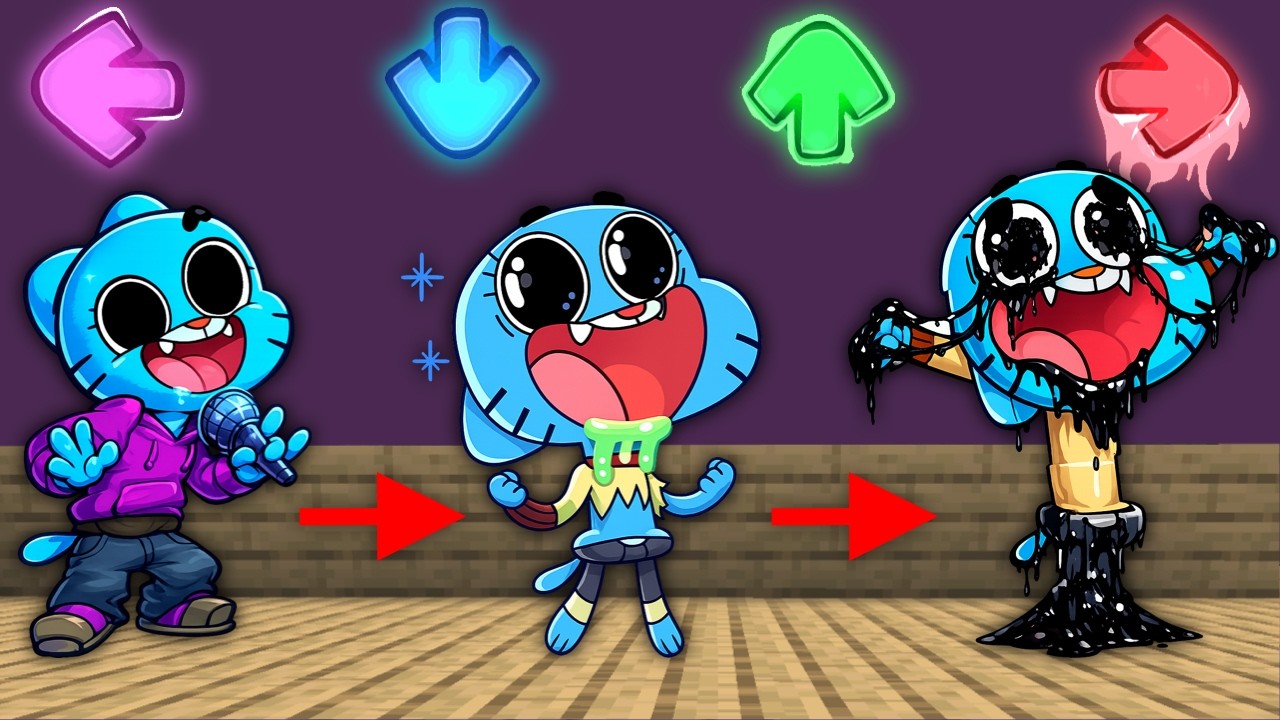 Gumball | The Grieving Of Friday | FNF Character Test | Gameplay VS My Playground