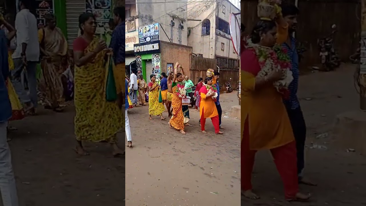 காரைக்குடி ஸ்ரீ முத்து மாரியம்மன் கோவில் பால்குடம்