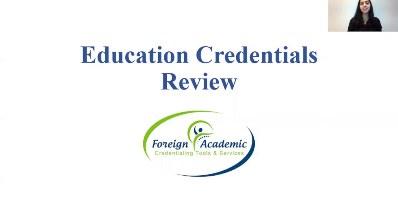 Educational Credentials Review (ECR) for Foreign-Trained Physical Therapists