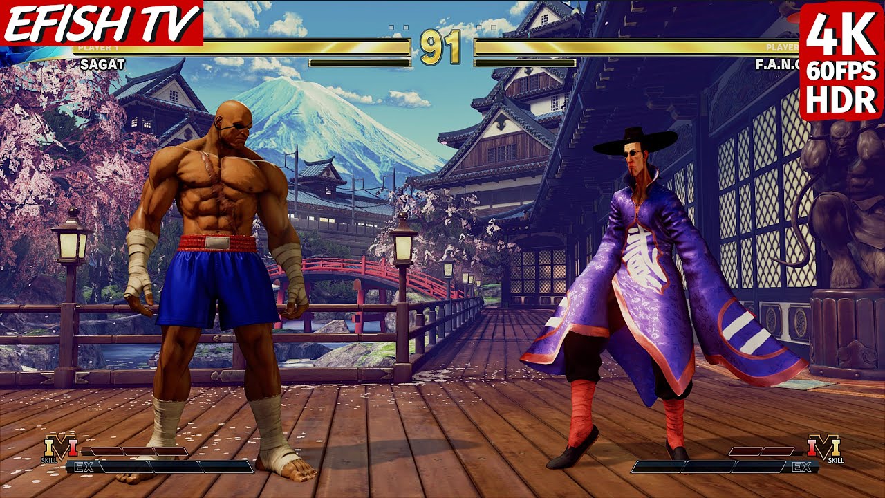 Сагат против ФЭНГА (Самый сложный ИИ) - Street Fighter V