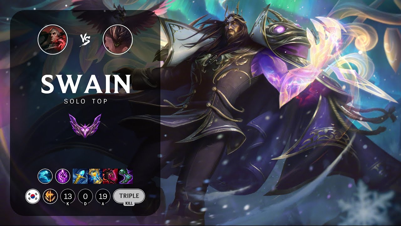 Swain Top vs Malphite - KR Master Patch 14.7