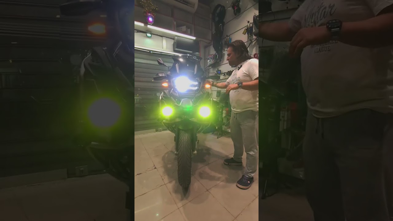 BMW R 1250 gold runway sis farı montajımız.