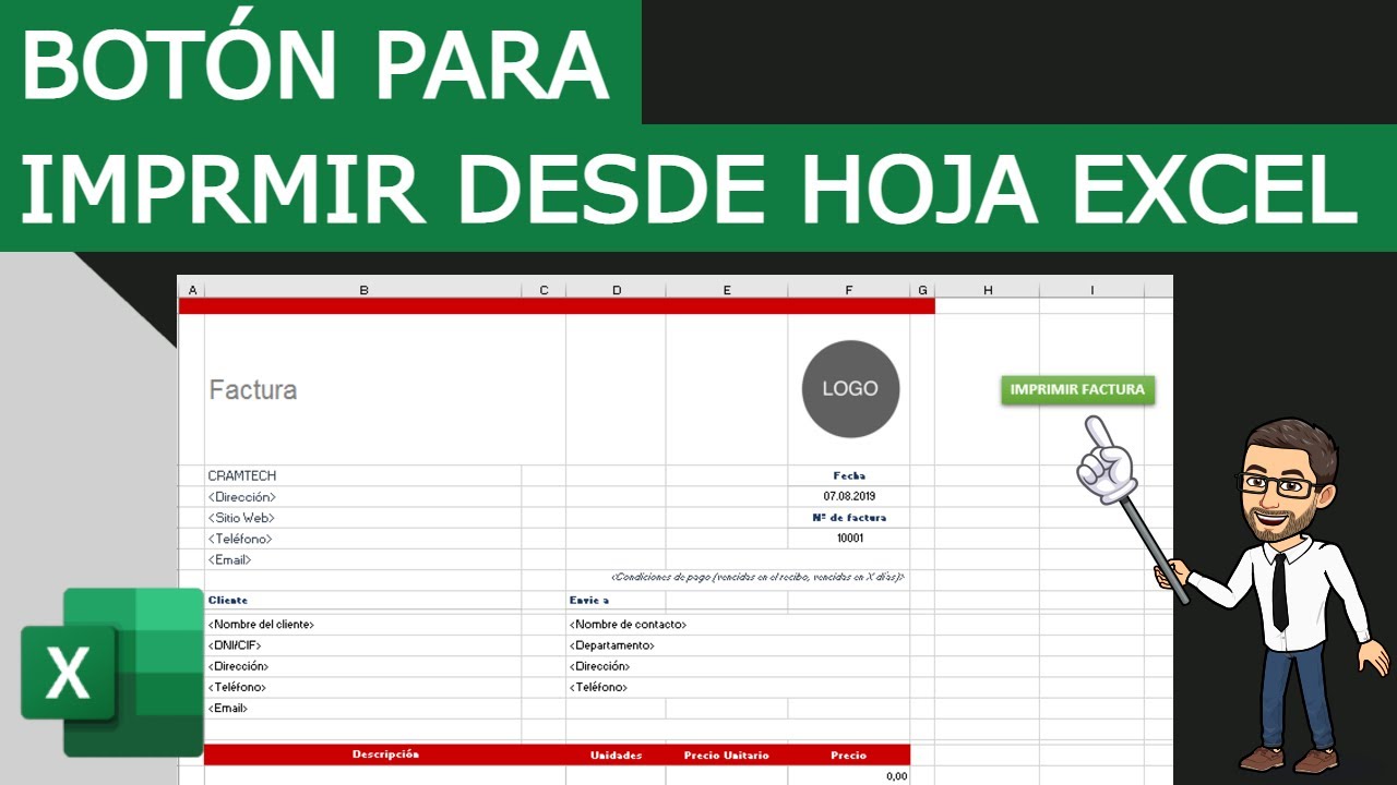 Como crear un BOTON para IMPRIMIR en EXCEL