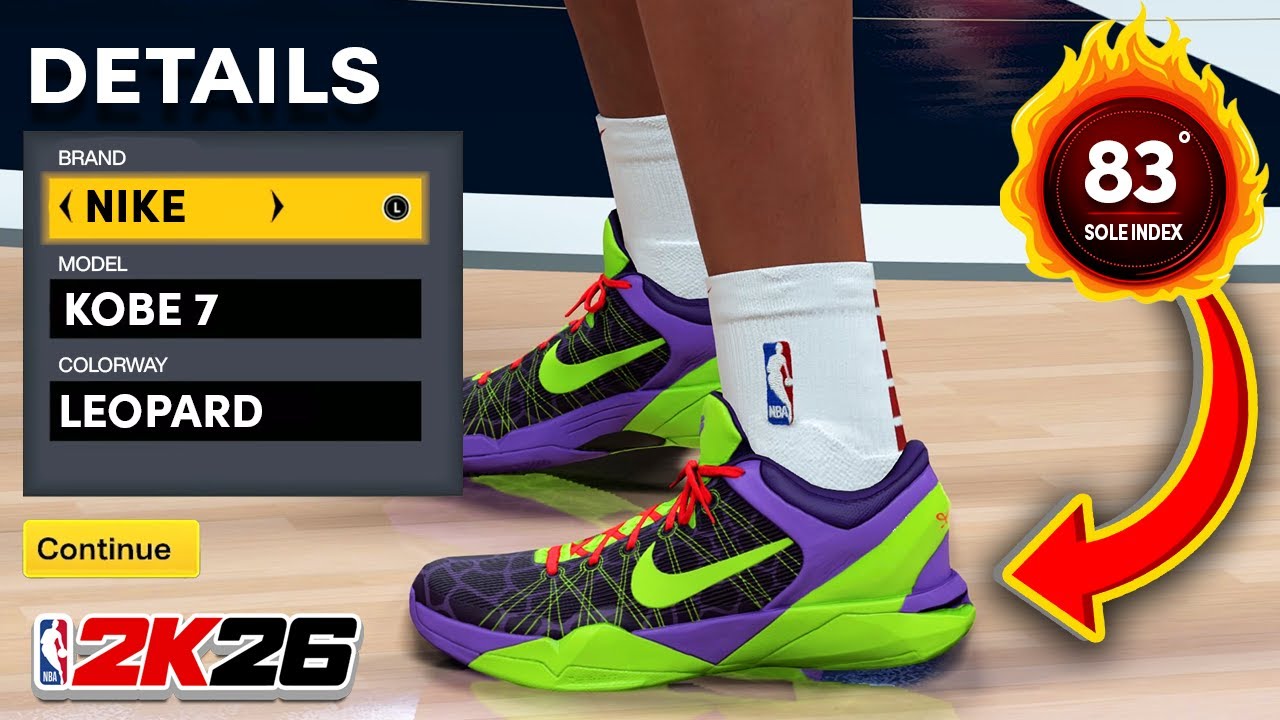 NBA 2K26 Shoe Creator: Nike Kobe 7 Christmas (Leopard)