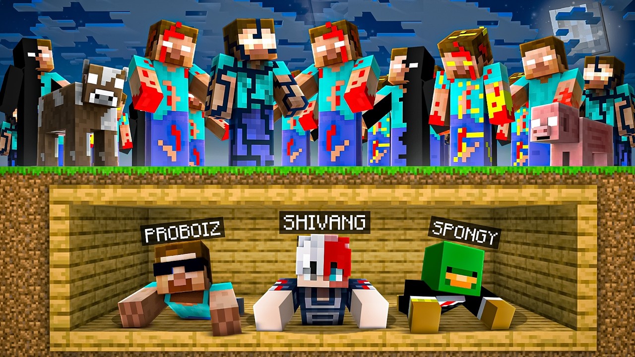 WE MADE BUNKER TO SURVIVE HEROBRINE ATTACK IN MINECRACT 😱 !!