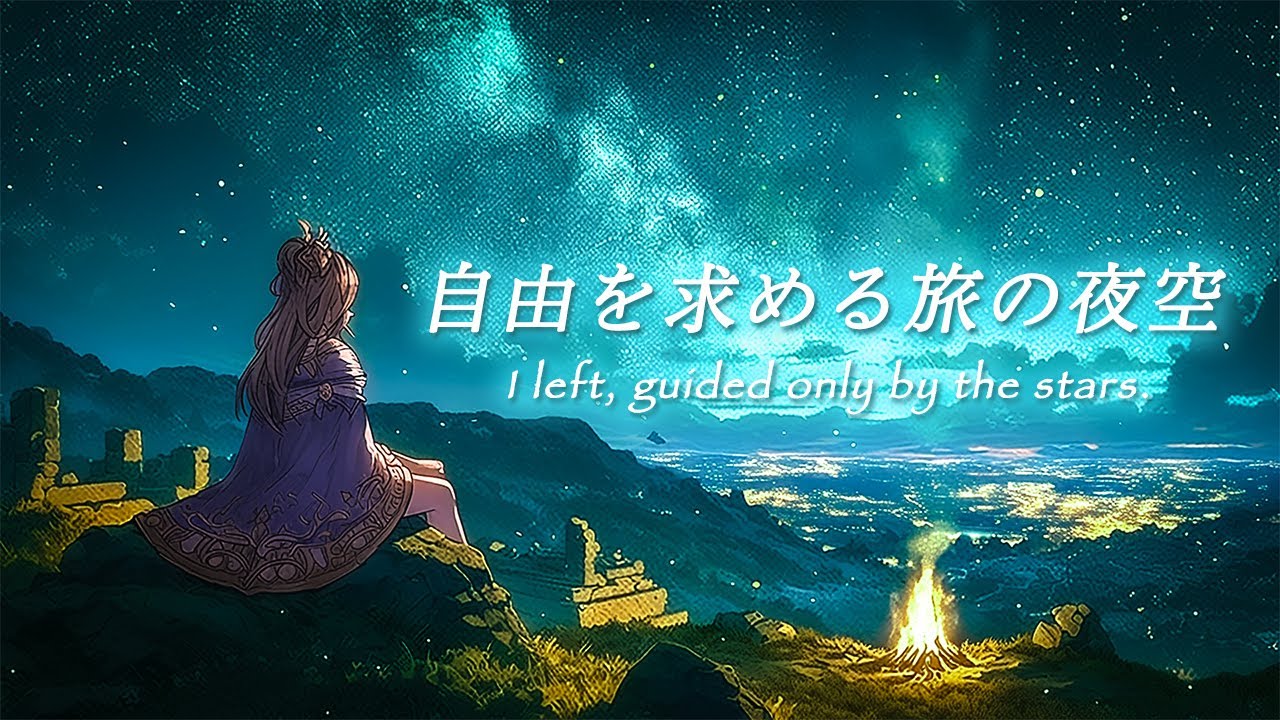 【癒しの異世界音楽】自由を求め、夜空に願うケルト音楽【睡眠/作業/読書】