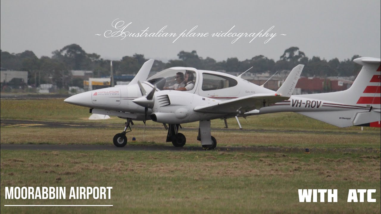 (4k) 12 minutes of plane spotting at Moorabbin Airport with ATC