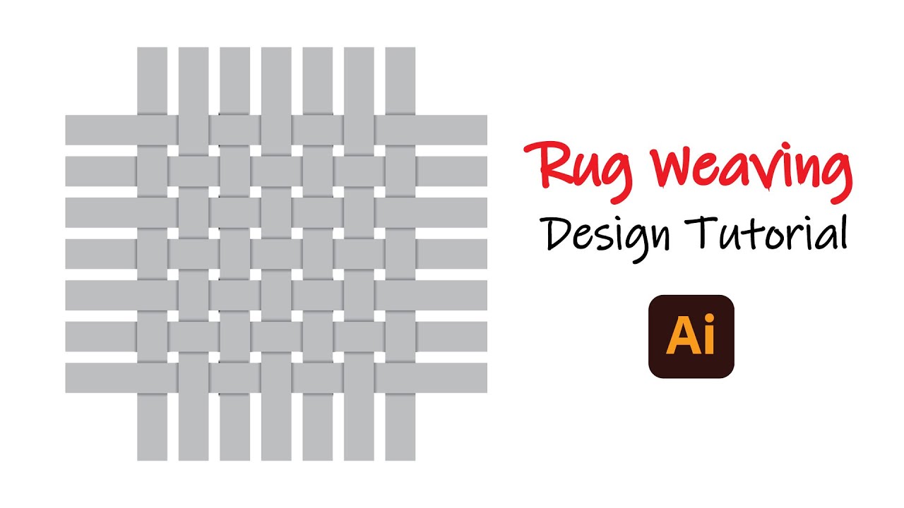 পাটি বুনন ডিজাইন । Rug Weaving Design | Graphics design Tutorial | Adobe Illustrator CC  Tutorial
