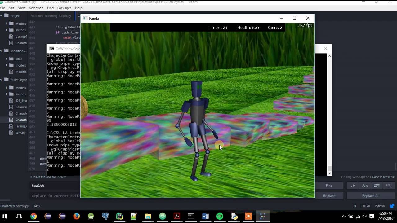 RoboSave (It is a game made in Panda3D) Intial Preview