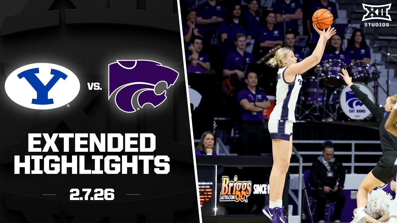 BYU vs. Kansas State Extended Highlights | 2025-26 Big 12 Women's Basketball