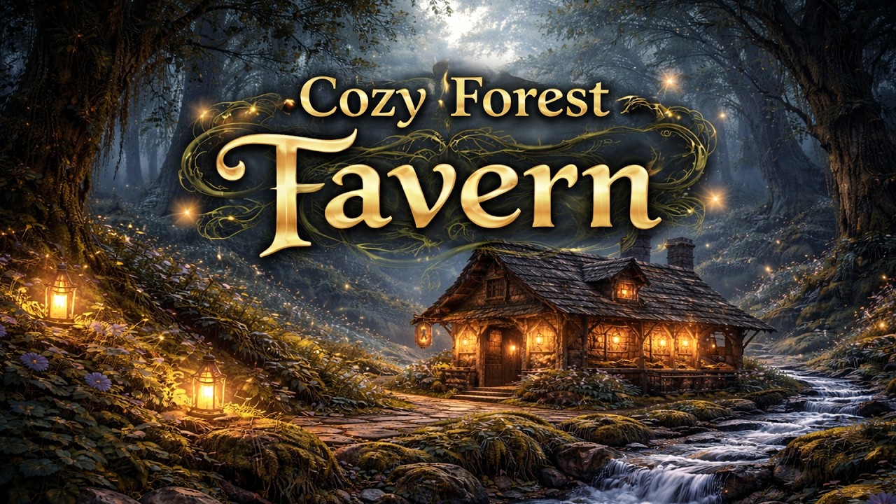 Cozy Forest Tavern 🌲🔥 | Mittelalter Ambience am Bach