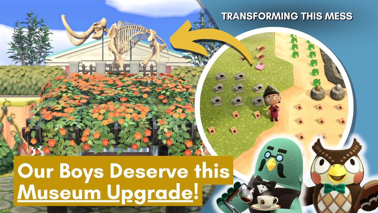 BEAUTIFUL BOTANICAL GARDEN for our BEST BIRD BOYS | Museum Speed Build Animal Crossing New Horizons