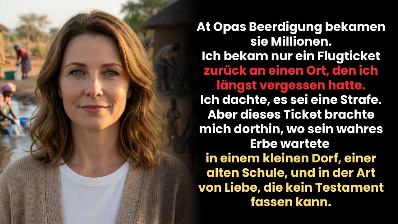 Sie bekamen Millionen bei Opas Beerdigung Ich bekam nur ein Flugticket Bewegende Familiengeschichte