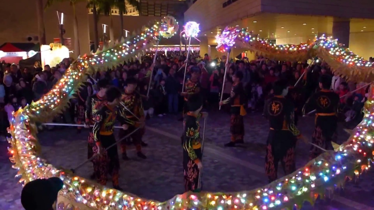 2014-Feb-14 #香港中國農曆新年 Kong Kong Chinese Lunar New Year #LEDDragonDance Performance #郭氏功夫金龍醒獅團