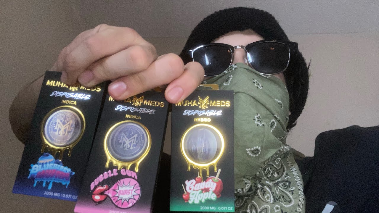 TRYING THE NEW MUHA MEDS FLAVORS(candy apple,bubble gum,blueberry muffins)🫡