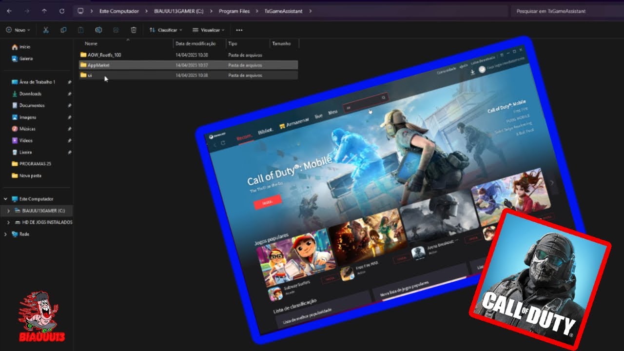 💯🎮🤪#COD MOBILE EXECUTAR #GAMELOOP SEM APP MARKET PARA MELHOR DESEMPENHO RODAR MAIS LISO SÓ CHEGA.🤪🎮💯