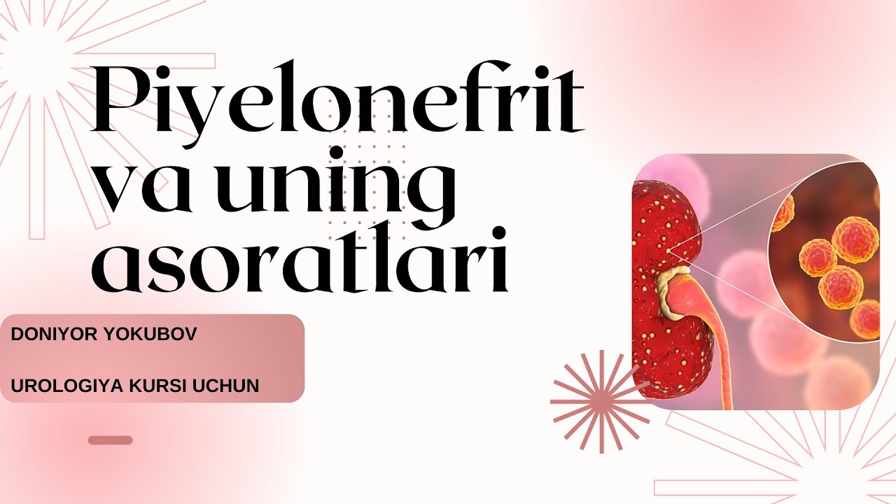 PIYELONEFRIT va uning asoratlari - Urologiya kursi uchun mo’ljallagan | #imedteam #imed #urologiya
