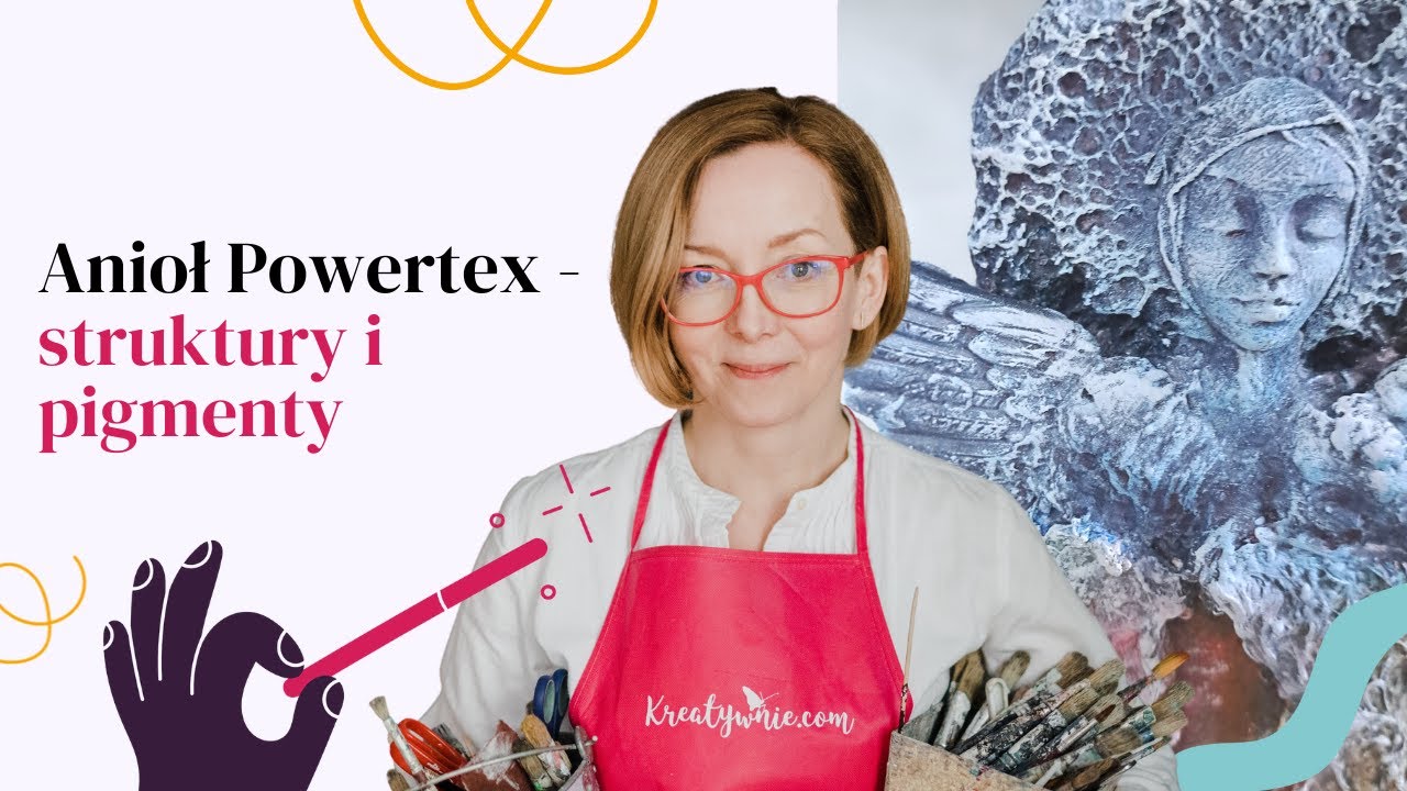 Anioł Powertex - struktury i pigmenty, mała Bella