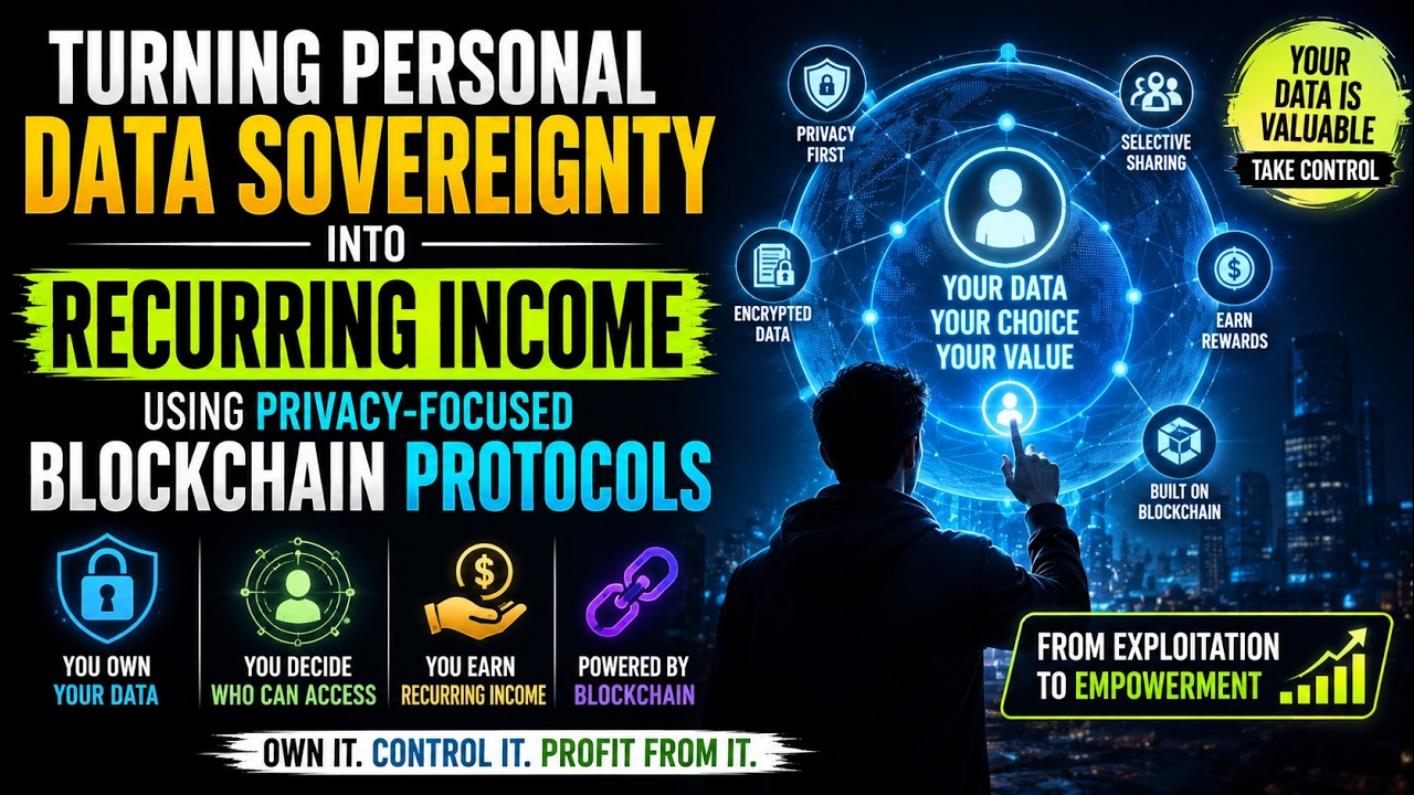 Turning Personal Data Sovereignty Into Recurring Income Using Privacy-Focused Blockchain Protocols