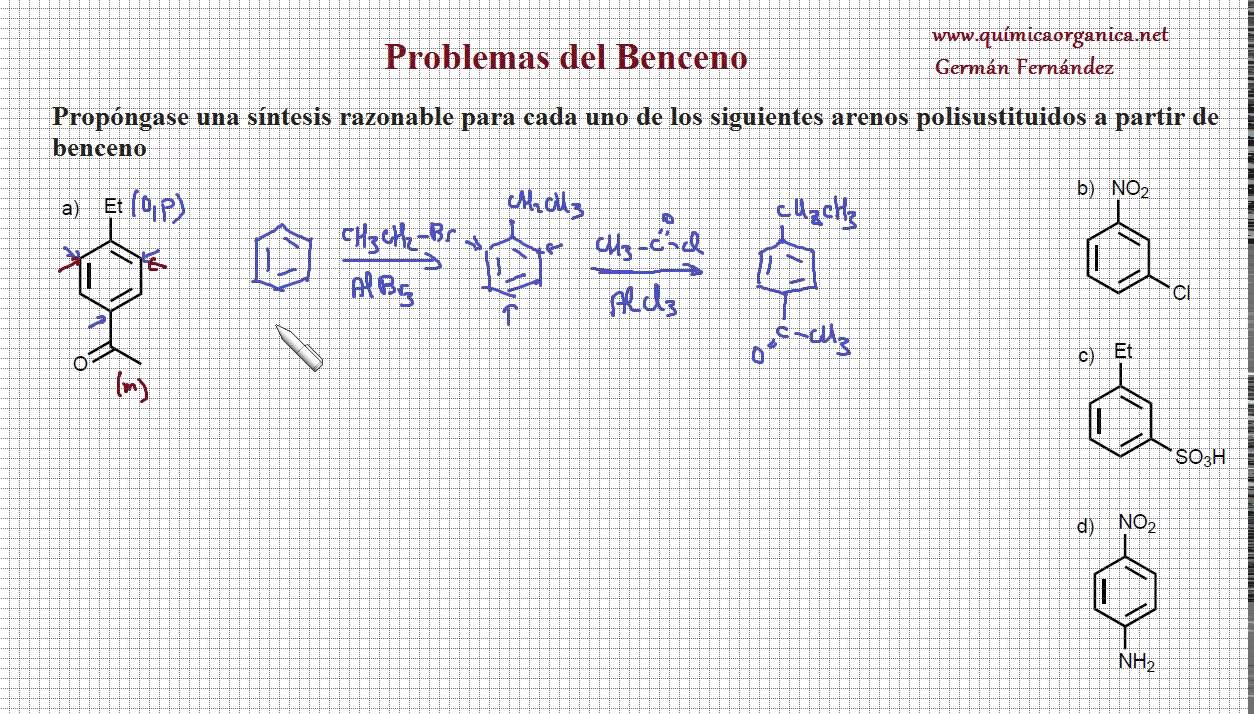 Problema 4 (parte 1). Benceno