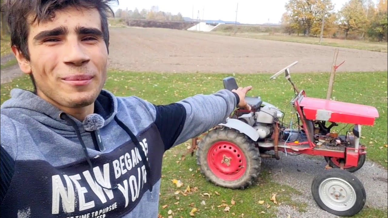 Naprawiłem mały traktorek z silnikiem od motocykla MZ 150 2t