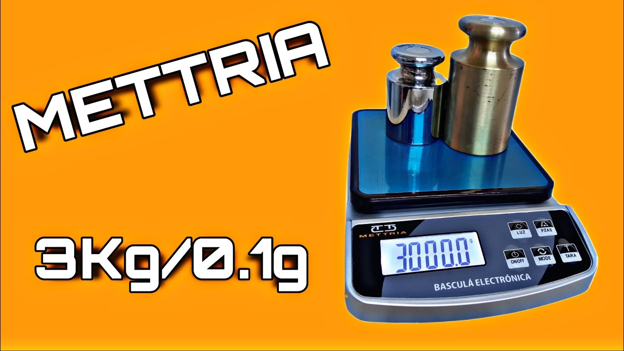 B&aacute;scula Gramera METTRIA | 3KG/0.1G | Revisado y Calibraci&oacute;n