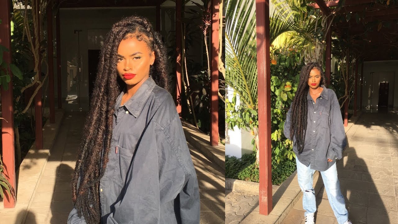 HOW TO DO RIHANNA JUMBO DREADS ON YOURSELF | save ya coin and edges 2k19
