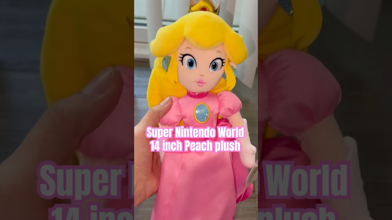 New Princess Peach Plush at Super Nintendo World! Universal Studios Hollywood #supermario #mario
