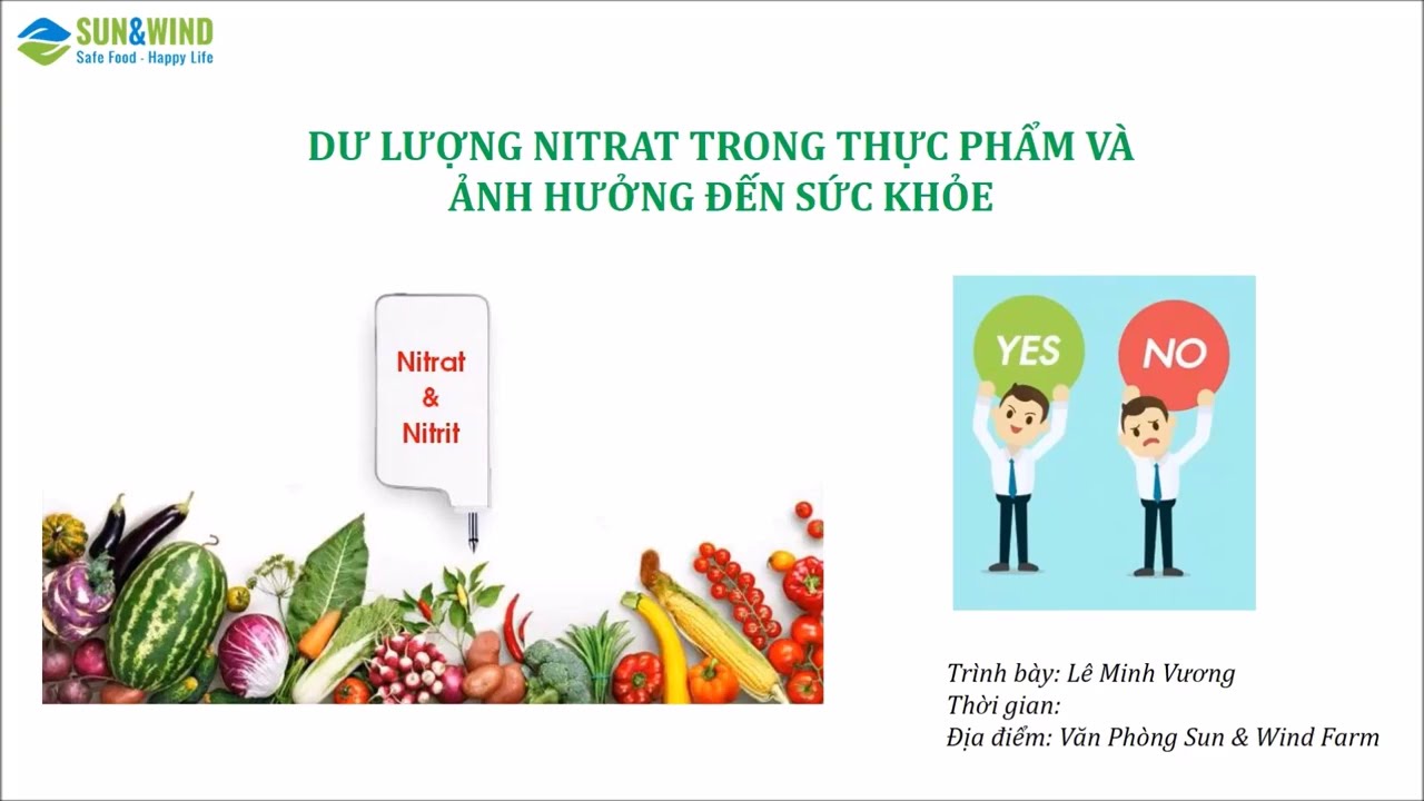 DƯ LƯỢNG NITRAT TR&Ecirc;N N&Ocirc;NG SẢN V&Agrave; SỨC KHỎE