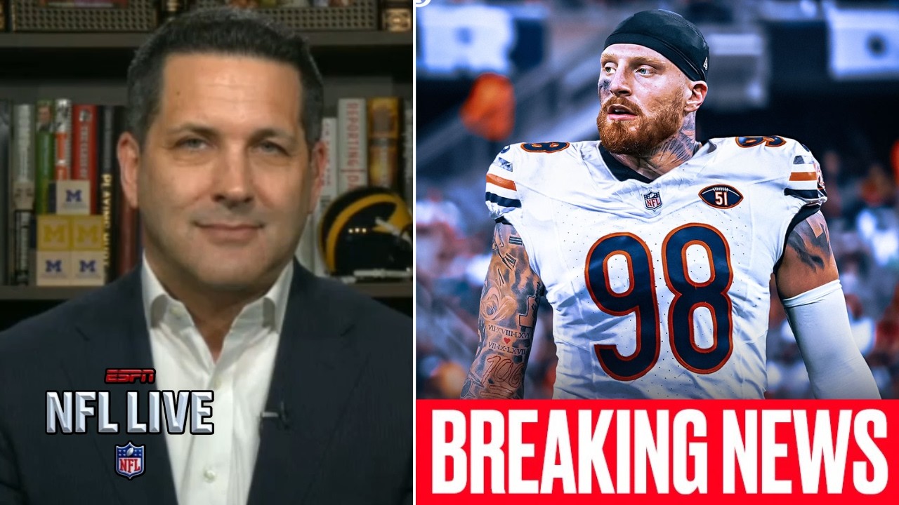 NFL LIVE | Adam Schefter latest on Bears are best place for Maxx Crosby after failure with  Ravens