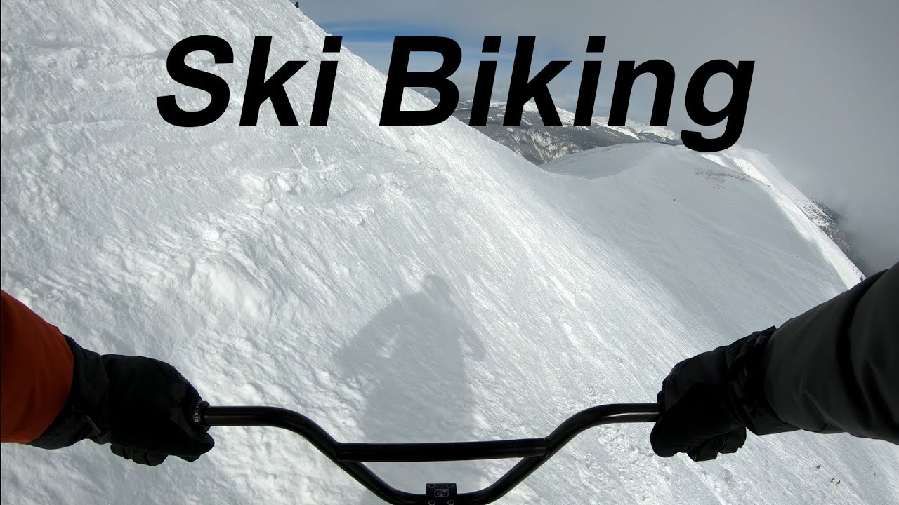 Ski biking at Breckenridge! Imperial lift top to bottom powder day!