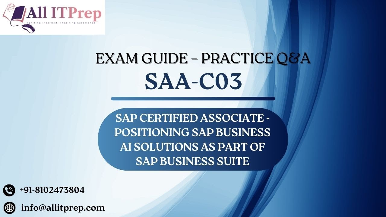 AWS SAA-C03 Certification | Sample Questions & Exam Guide