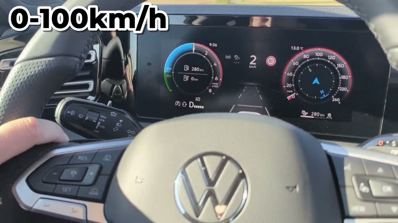 0-100Km/h VW Tiguan eHYBRID 272CH DSG6 R-line
