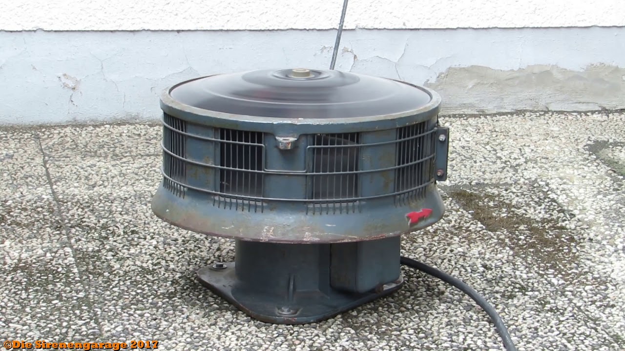Sirenenprobe Probealarm Sirene Elektror E57 1975 am 19.08.2017