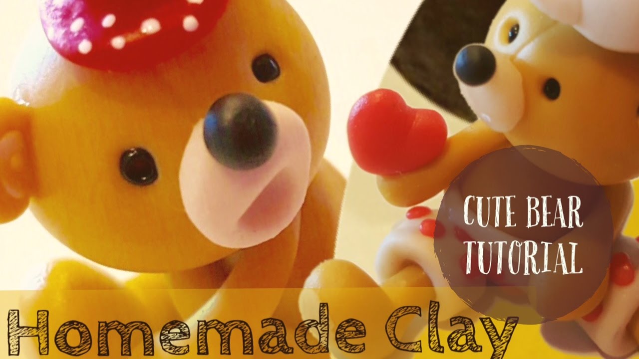 Cute Bear Tutorial - Homemade Clay
