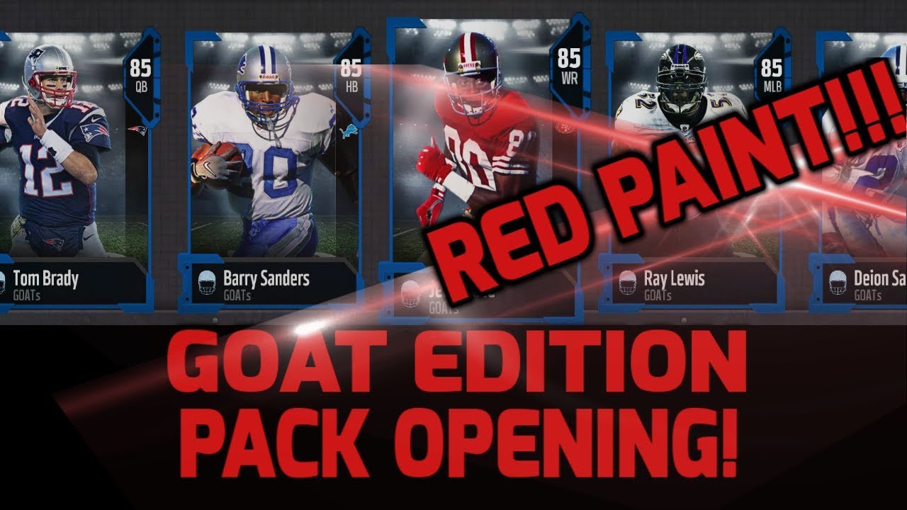GOAT PLAYER AND SQUAD FANTASY PACK OPENING! MADDEN NFL 18 ULTIMATE TEAM PACK OPENINGS